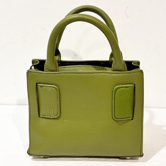 Brandon Blackwood Kuei Green Leather Bag Mini Crossbody Front Zipper - Picture 8 of 8